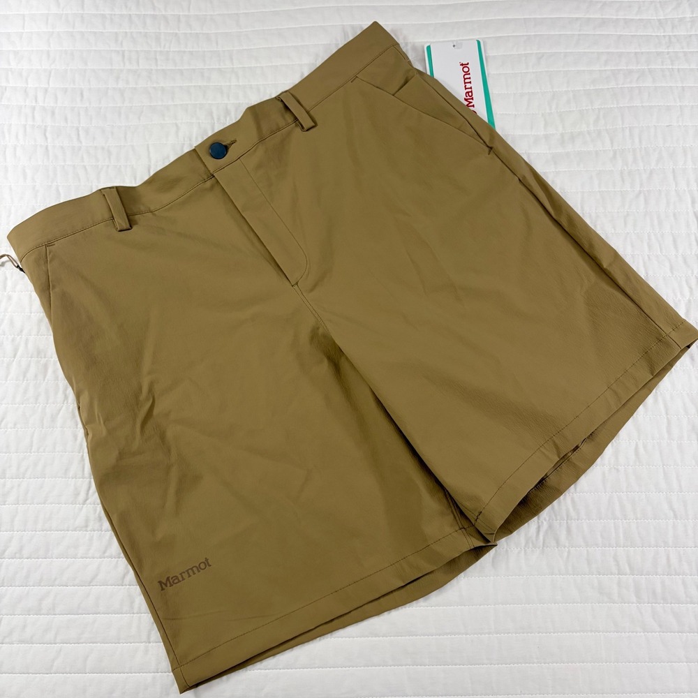 Marmot Khaki Arch Rock 8 Inch Inseam Hiking Wicking OutdoorShorts Mens 36